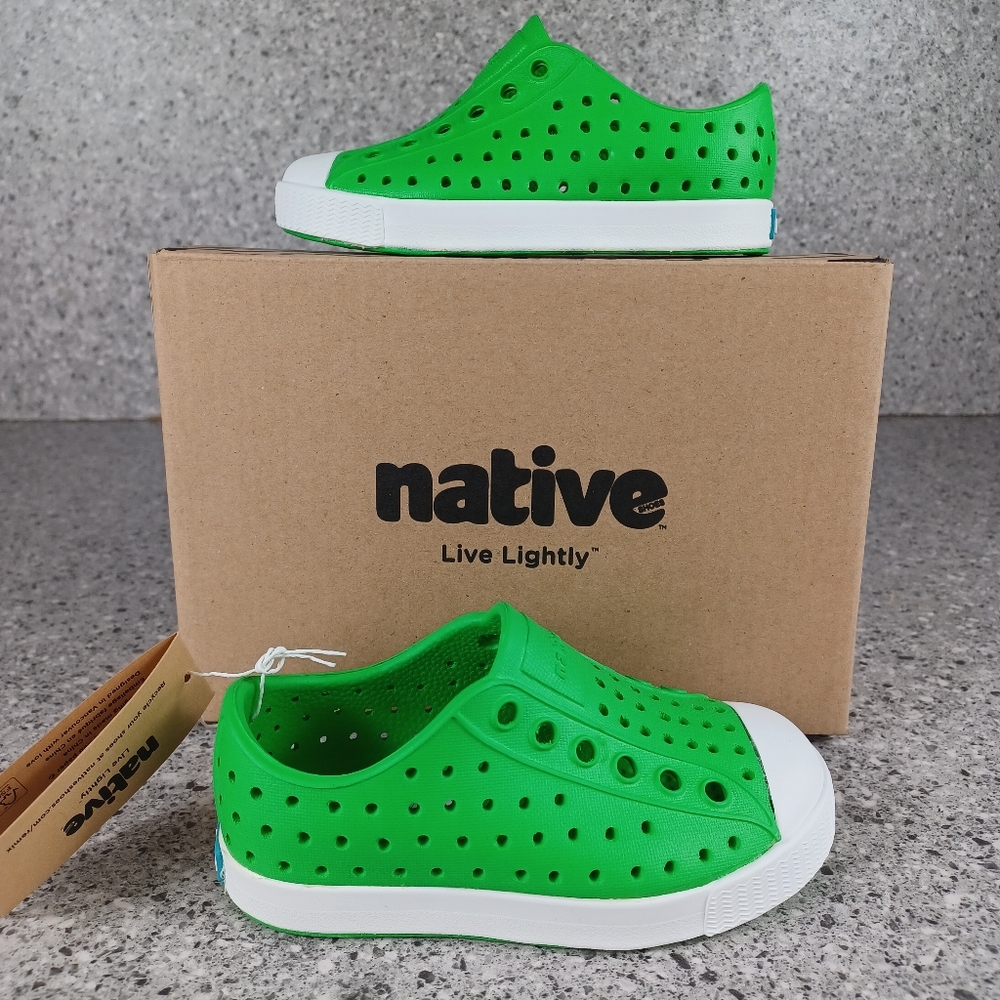 NATIVE Shoes Green Kids Toddler Jefferson Slip-On Shoes